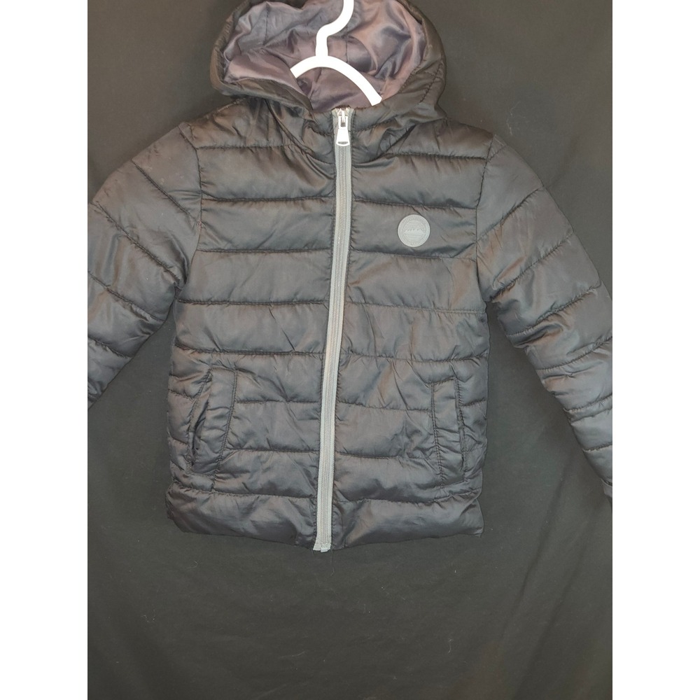 iXtreme Kids Black Puffer winter Jacket Hooded cold weather Zipper Size‎ 6